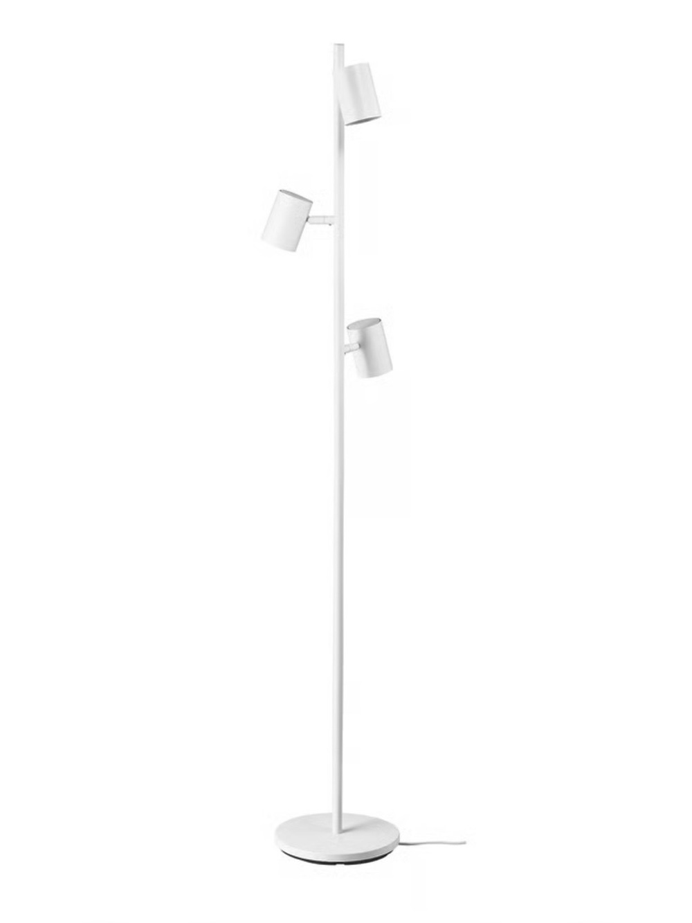 NWT Floor lamp with 3-spotlights, white